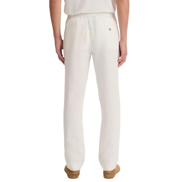 Vince Men's Cream Lightweight Hemp Pant Chinos Beach Resortwear - Picture 2 of 12